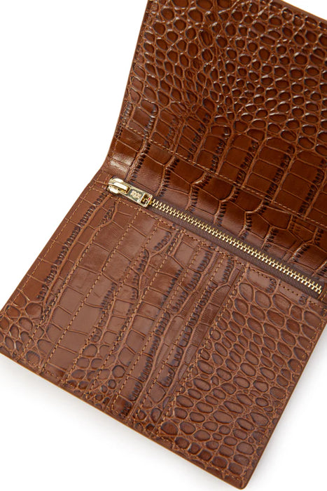 SALE - (Holland Cooper) Chelsea Wallet - Tan Croc (Women's)