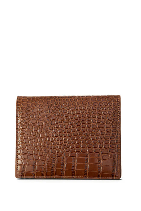 SALE - (Holland Cooper) Chelsea Wallet - Tan Croc (Women's)