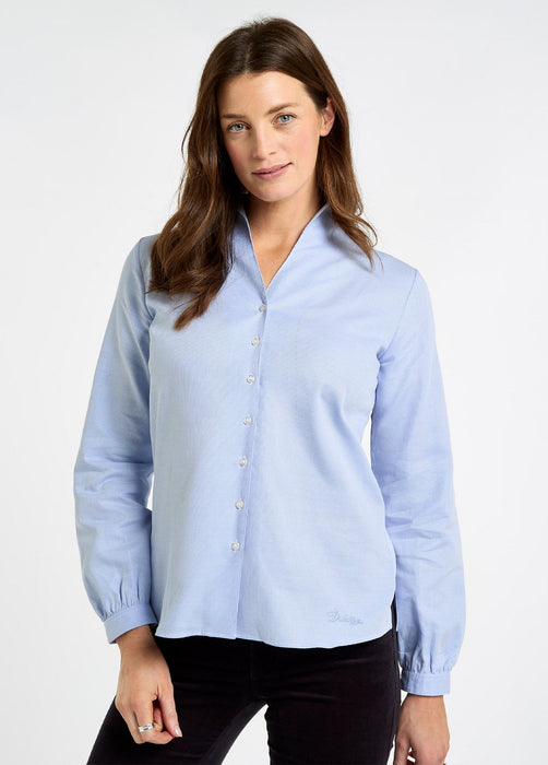 (Dubarry) Woodsage Women’s cotton shirt - Blue (Women's)