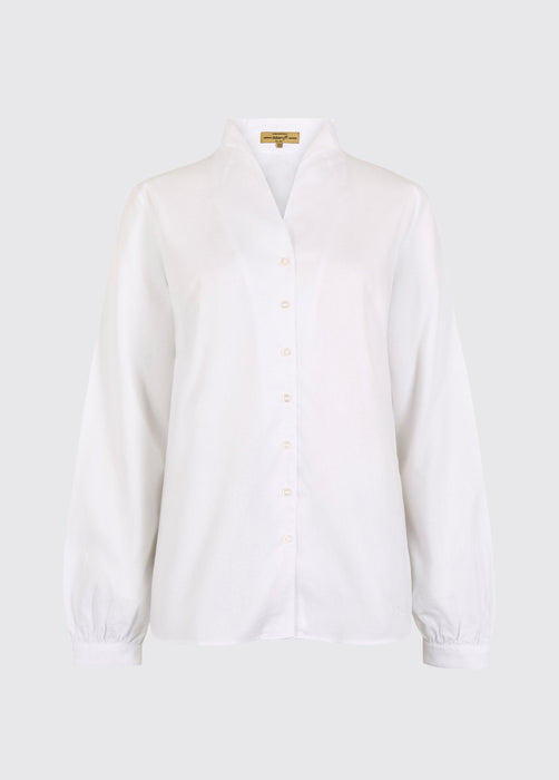 (Dubarry) Woodsage Women’s cotton shirt - White (Women's)
