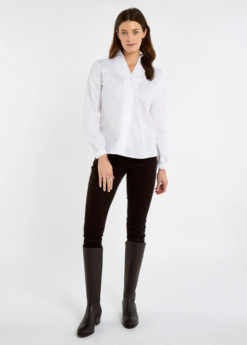 (Dubarry) Woodsage Women’s cotton shirt - White (Women's)