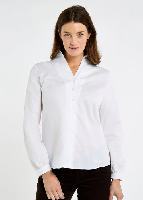 (Dubarry) Woodsage Women’s cotton shirt - White (Women's)